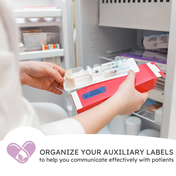 auxiliary pharmacy prescription labels medication labels