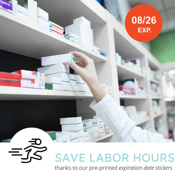 Pharmacy Expiration Date Stickers - Edition 2026 - BUYONEGETONE50%OFF